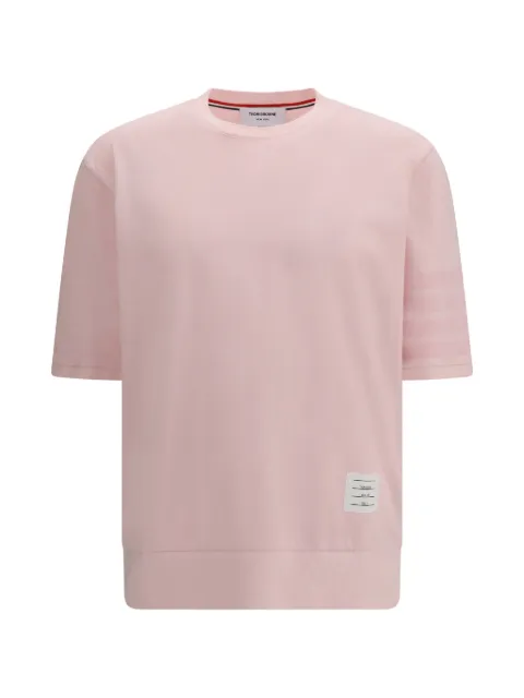 Thom Browne stripe-detail T-shirt Pink MJS303AJ0253