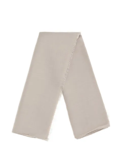 Max Mara MXAZINNIA frayed scarf Neutrals 2614541071600