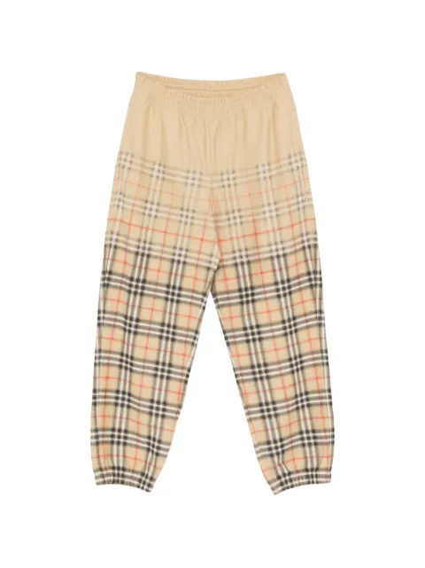 Burberry gradient check track pants Neutrals 8119036