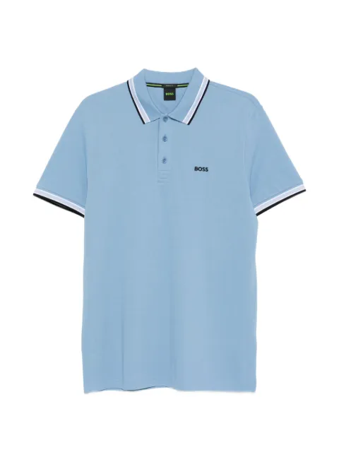 BOSS tipped polo shirt Blue 50469055