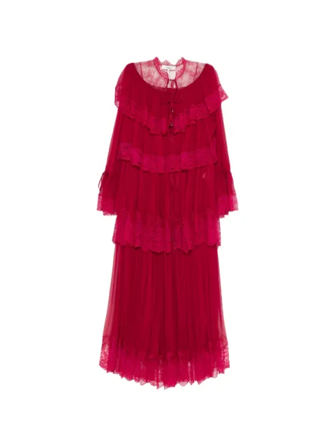 Chloé lace tiered maxi dress Pink CH26SRO01001