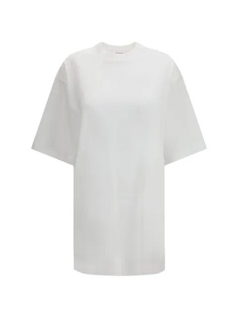 LouLou de Saison Ayaz mock-neck T-shirt Dress White AYAZLDS