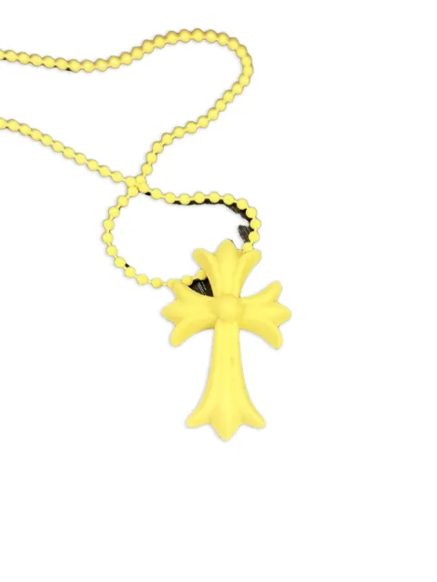 Chrome Hearts silicone cross necklace Yellow CHRM0675