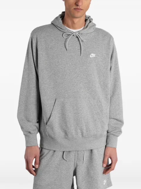 Nike logo-embroidered hoodie Grey FN3866