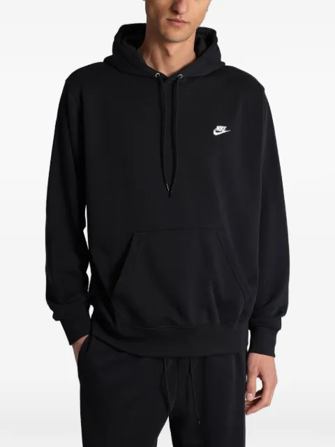 Nike logo-embroidered hoodie Black FN3866