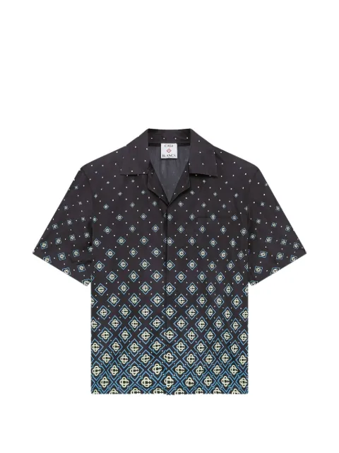 Casablanca monogram printed shirt Black MSP26SWM04801EXBC
