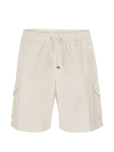 Brunello Cucinelli drawstring cotton cargo shorts Neutrals M252DU0025C2200