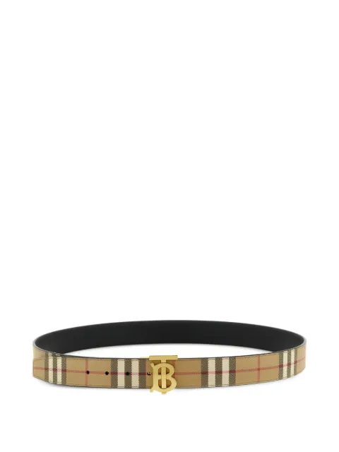 Burberry reversible Check TB belt Neutrals 8122298