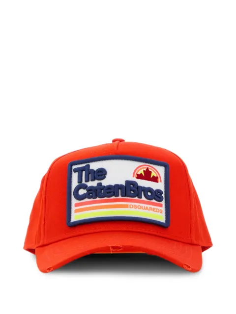 DSQUARED2 Dsquared2 logo patch baseball cap Orange BCM043605C00001
