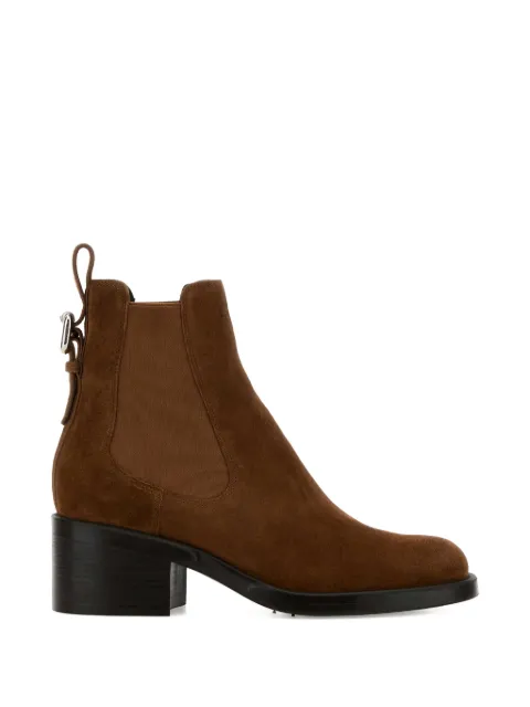 Chloé Dakota buckle-detail suede ankle boots Brown CH25W15LPX