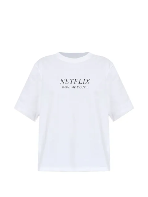Victoria Beckham slogan-print T-shirt White 1325JTS006477A9461