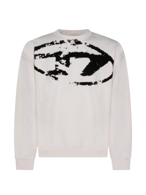 Diesel S-Boxt-N5 logo-print sweater White A130510DMBU