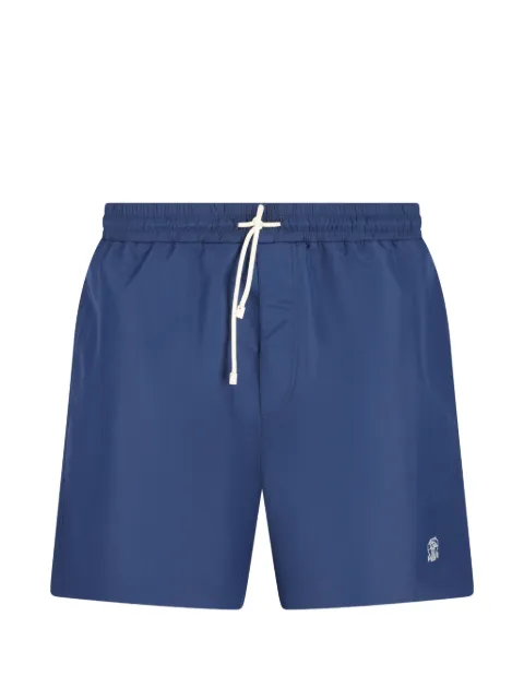 Brunello Cucinelli logo-detail swim short Blue MW817043CIQ43