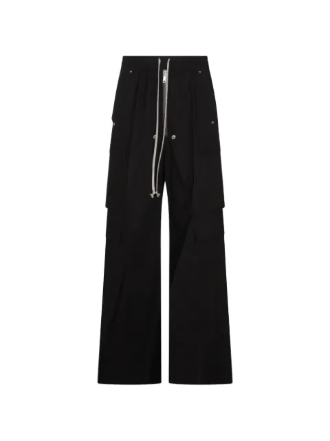 Rick Owens Cargobelas drawstring-fastening cargo pants Black RU01F2339P