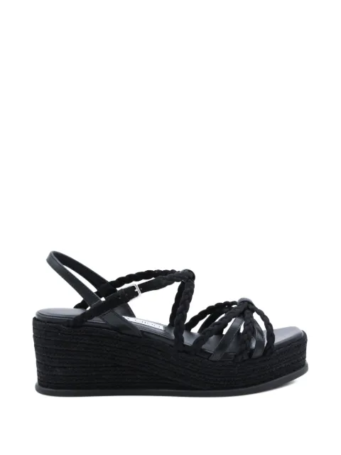 Jimmy Choo Nyra braided platform espadrilles Black NYRA60ZKN000074