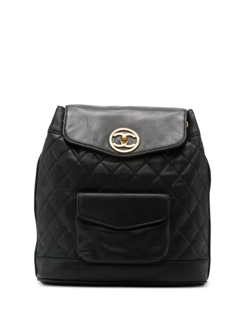 CHANEL Pre-Owned medium Trapuntato leather backpack Black CHANELZAINOVINTAGE