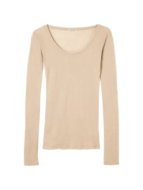 American Vintage Massachusetts long-sleeved T-shirt Neutrals MAS04E26