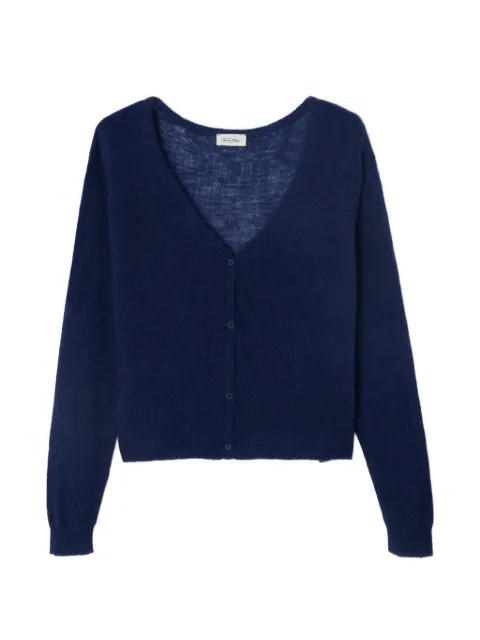 American Vintage Dumy V-neck cardigan Blue DUM19AE26