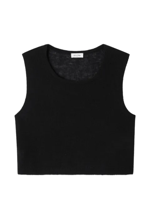 American Vintage Dumy cropped top Black DUM18BE26
