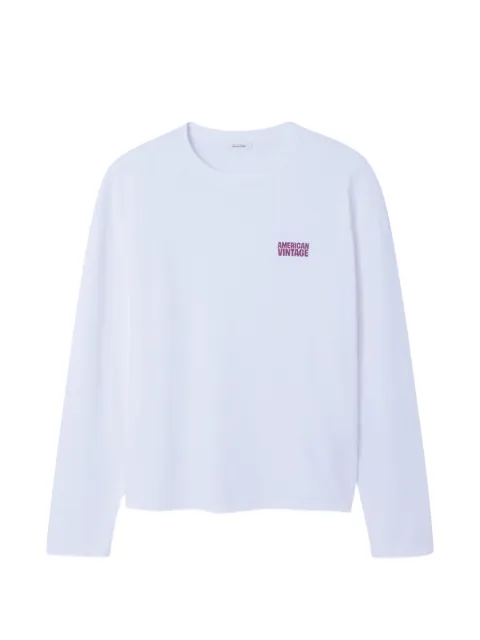 American Vintage Ykobow long-sleeves T-shirt White MYKO02BE26