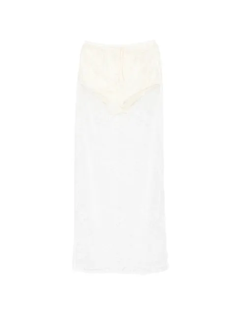Aya Muse Eteri lace maxi skirt White AMSS2637