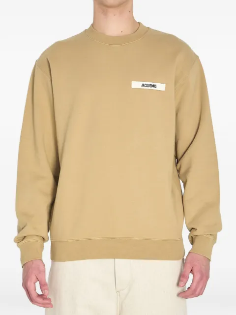 Jacquemus logo-patch sweatshirt Neutrals SSM00206AJ00126