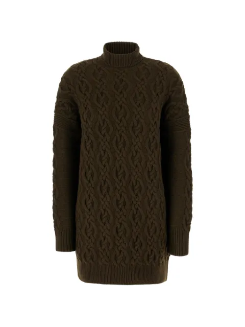 Max Mara cable-knit mini dress Green AZZURRO12340