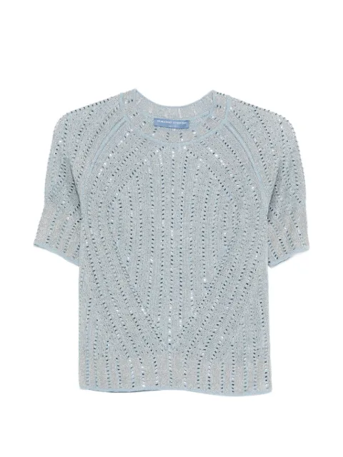 Ermanno Scervino openwork T-shirt Blue D485L319CTXAJ