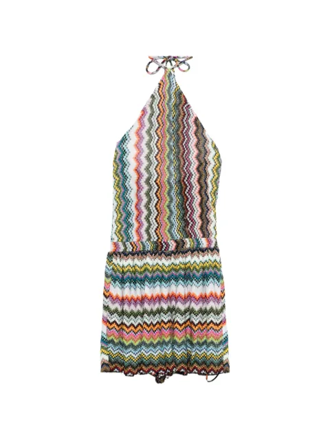 Missoni halter chevron knitwear Black MC26SG02BR014F