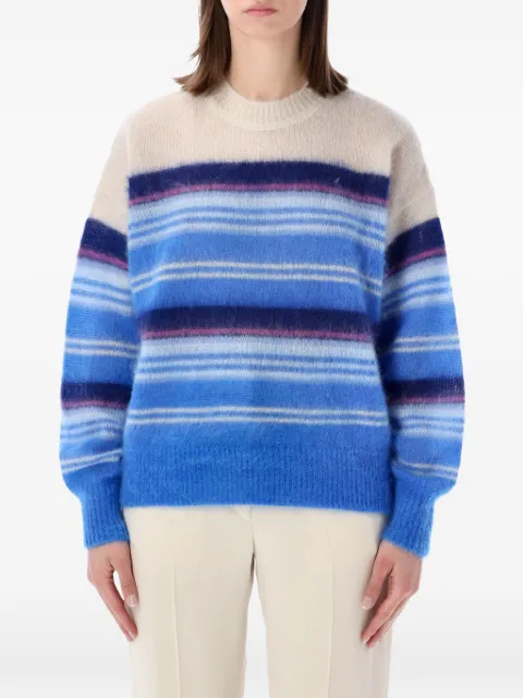 MARANT ÉTOILE striped-pattern sweater Blue PU0050FAD1L07E30BU