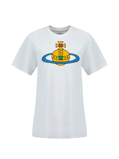 Vivienne Westwood oversized orb classic T-shirt White 3G01004SJ001MA401