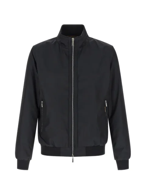 Moorer Manetti-Wk zip-up bomber jacket Blue MOUBO100264