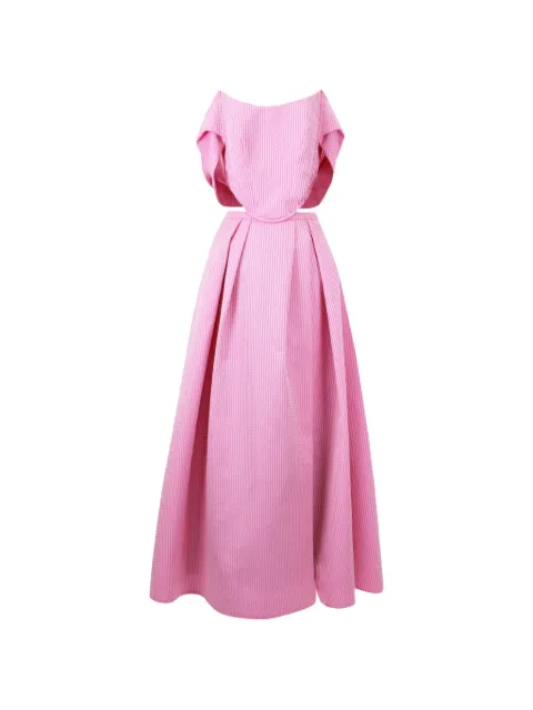 Gemy Maalouf off-shoulder draping dress Pink GMR236913MD