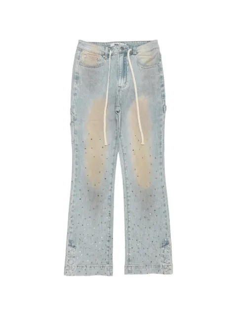 duaa Favored rhinestone-embellished jeans Blue DUAFBDAW25
