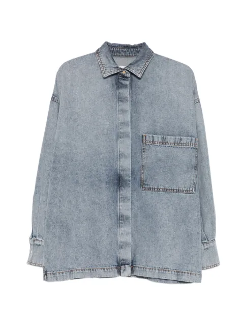 DARKPARK Jenny front-pocket button-down shirt Blue WSH38TBL01