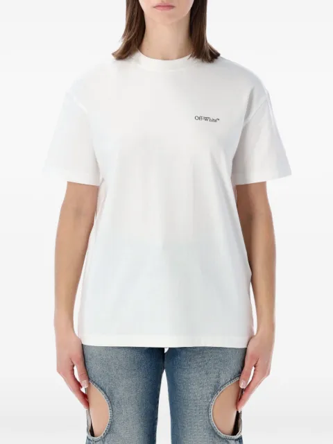 Off-White flower-print T-shirt White OWAA089S26JER0020149