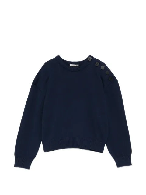 Veronique Leroy button-detail sweater Blue PSWE702