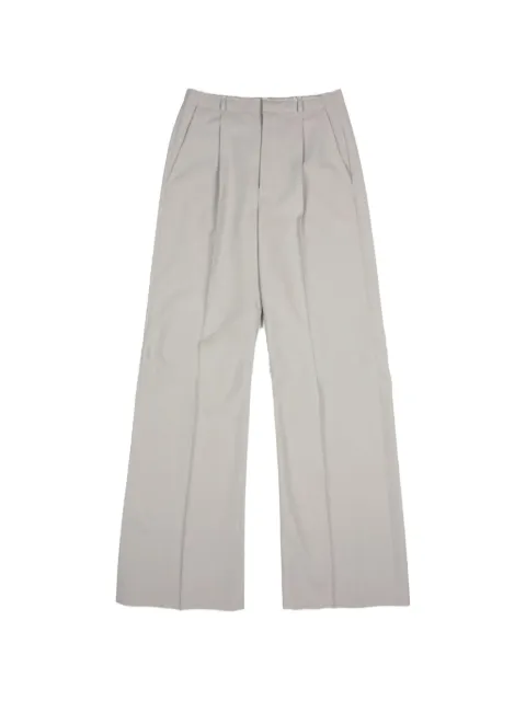 MM6 Maison Margiela pleated wide-leg trousers Neutrals S52KA0555M35436