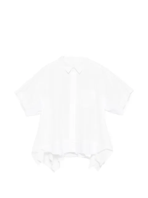 sacai collared panelled shirt White 2608329