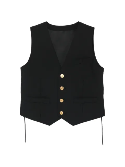 sacai button waistcoat Black 2608416