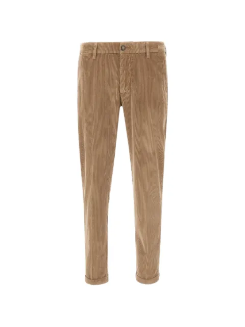 Re-Hash Mucha-C corduroy-texture trousers Brown P107BLS4V0207082