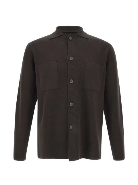 Filippo De Laurentiis patch-pocket shirt Brown FJMLTWM14M280