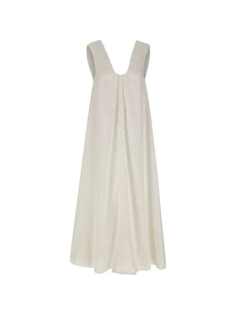 Faithfull broderie midi dress White FF4658VBW