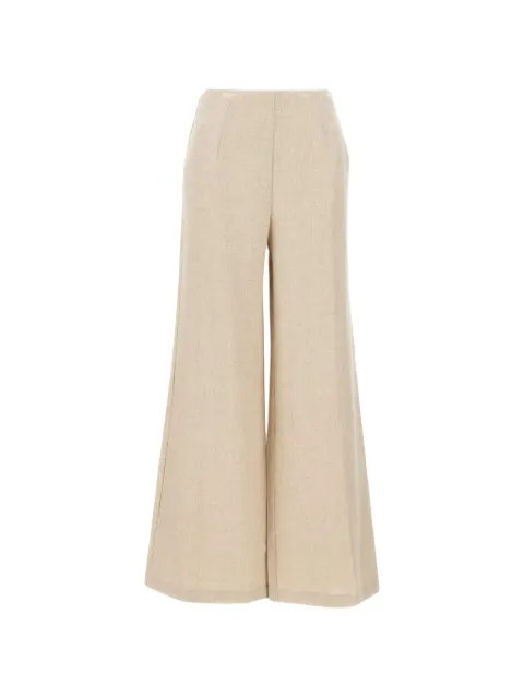 Faithfull Jean high-waisted flared trousers Neutrals FFC12NTL