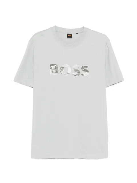 BOSS regular-fit T-shirt in cotton jersey Grey 50556009