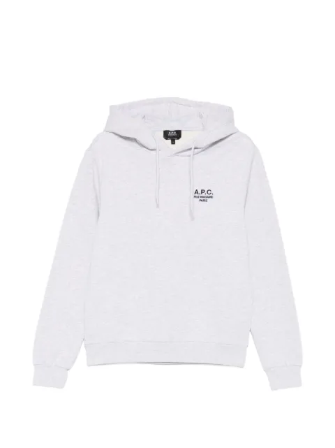 A.P.C. embroidered-logo hoodie Grey COHBVM27914