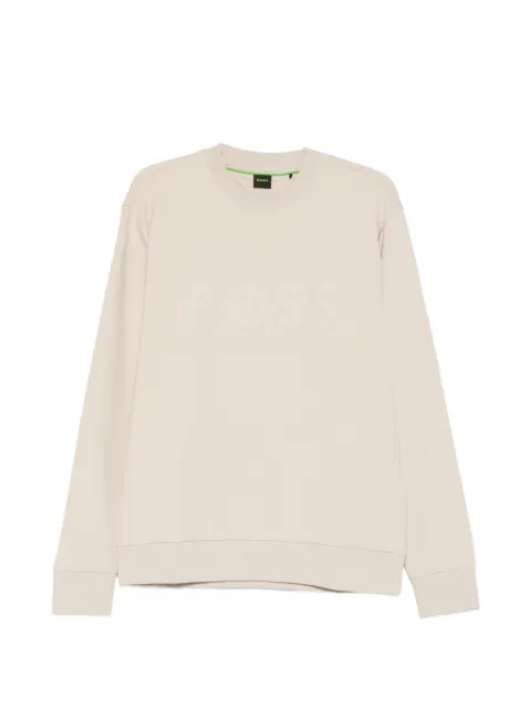 BOSS logo-detail sweatshirt Neutrals 50555516