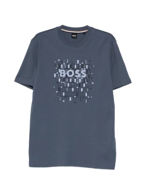 BOSS graphic-print T-shirt Blue 50555799