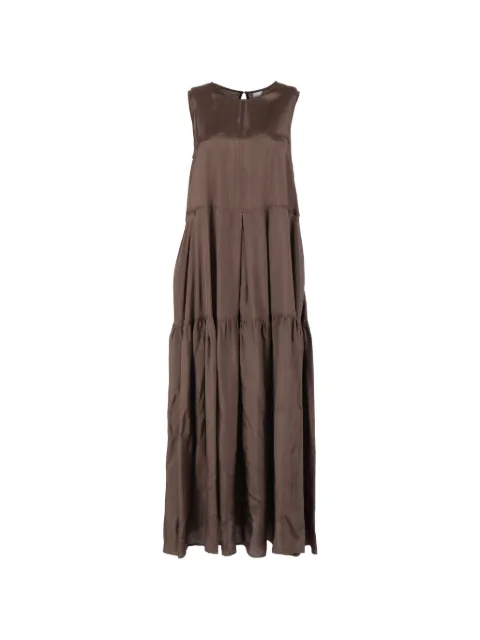 ASPESI gathered dress Brown G29749677