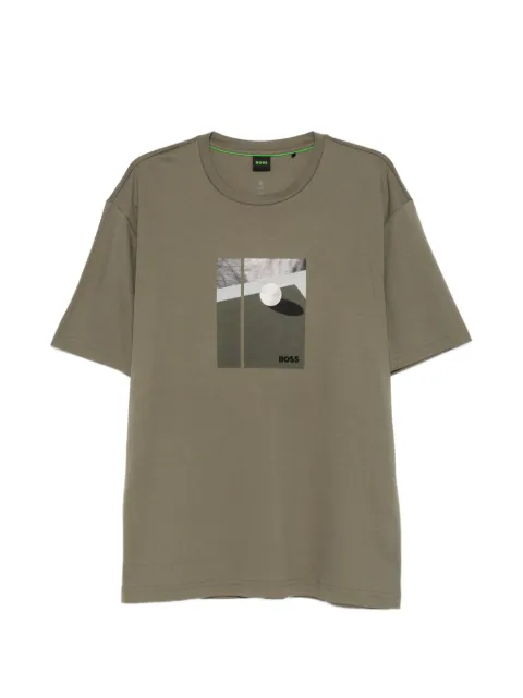 BOSS graphic T-shirt Green 50554365